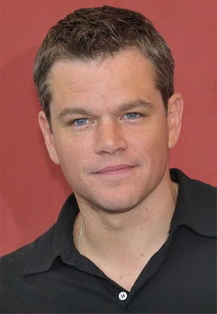 Matt Damon with Brown Eyes